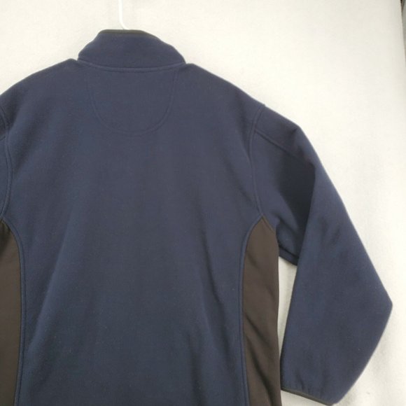 IZOD Jacket Men's Long Sleeve Full Zip High Neck Elastic at Waist/Wrists Blue L - Picture 11 of 12